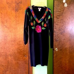 Vintage sequin sweater dress!